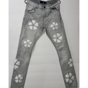 FOCUS JEANS - 5264 GREY FLOWER JEAN